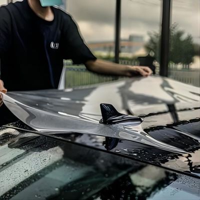 Хорошая цена. Противожелтый Простая установка TPU PPF Автомобильная краска защитная пленка 42N Прочность на разрыв 150μM онлайн